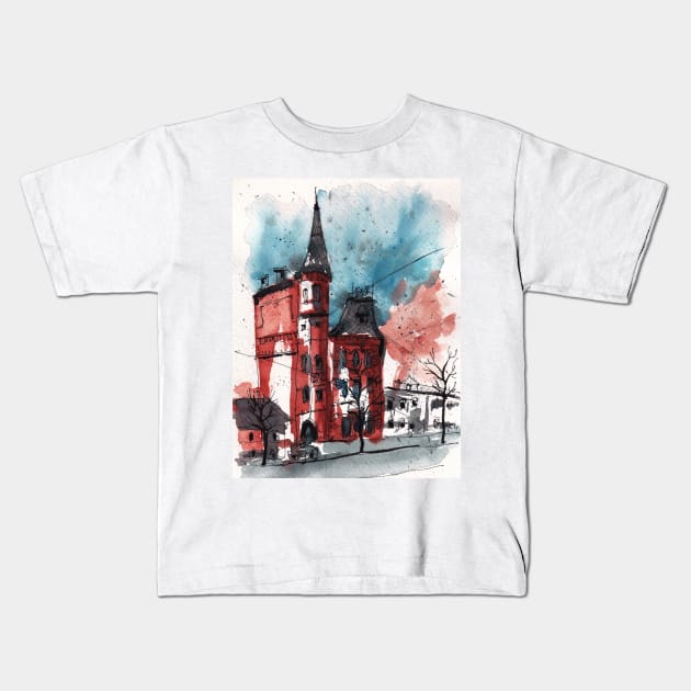 Magical city Kids T-Shirt by PolSmart